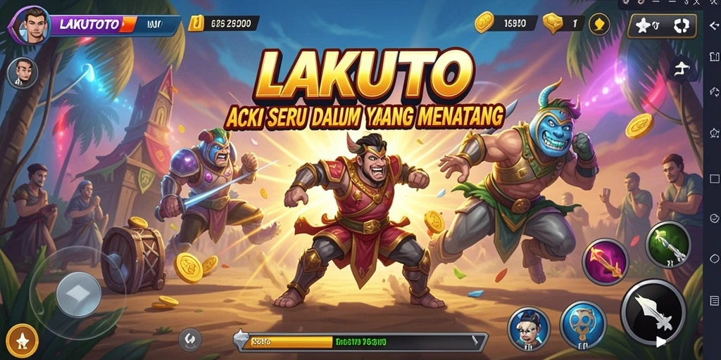 Tampilan gameplay mendebarkan di LAKUTOTO, aksi penuh tantangan.