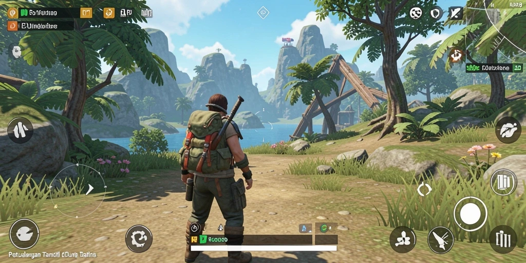 Tampilan gameplay Open World yang menakjubkan di RAP89.