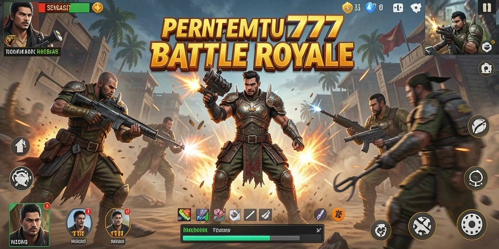 Gameplay mengasyikkan dalam pertarungan Battle Royale.