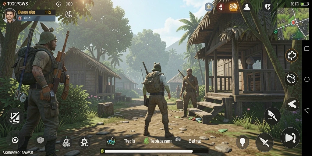 Screenshot TOOPGWS menampilkan gameplay menjelajahi dunia terbuka yang penuh petualangan.